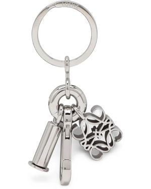 Loewe Llavero Con Anagrama - Blanco