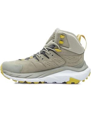Hoka One One Logo-Debossed Boots - Gray