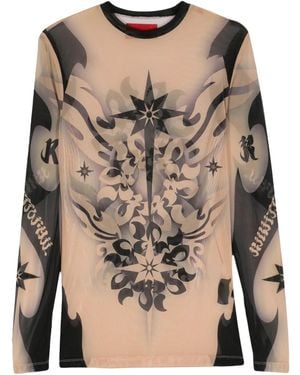 Kusikohc Tattoo Top - Brown