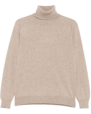 Malo Turtleneck Cashmere Sweater - ナチュラル