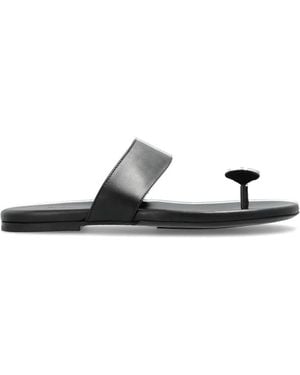 IRO Stud Leather Sandals - White