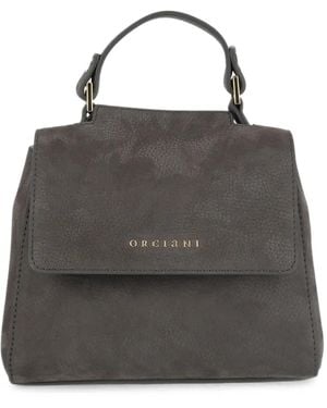 Orciani Sveva Leather Tote Bag - Black