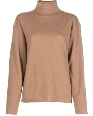 Jil Sander Tan Turtleneck Sweater - Brown