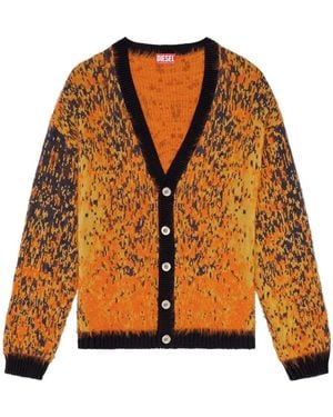 DIESEL Brushed Cardigan - Orange
