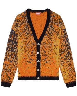 DIESEL Vest Met Geborsteld Effect - Oranje