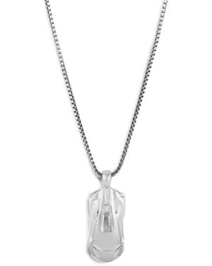 Tateossian Car-Pendant Box-Chain Necklace - Metallic
