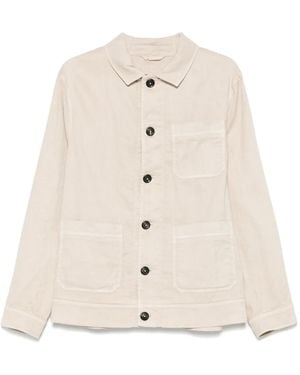Circolo 1901 Sobrecamisa de mezcla de lino con botones - Neutro