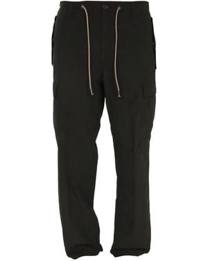 Aspesi Drawstring Trousers - Black