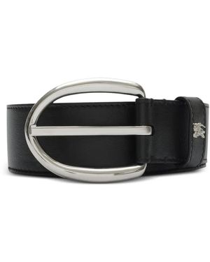 Burberry Gürtel Mit Ovaler Schnalle - Schwarz