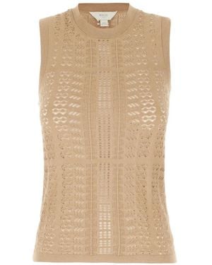 Malo Haut En Maille Ajourée - Neutre