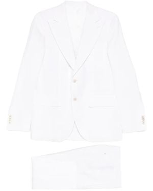 Caruso Aida Single-Breasted Suit - White