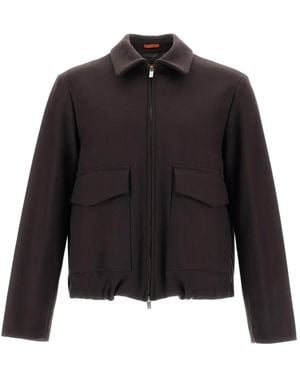 Barena Zip-Up Flap-Pocket Jacket - Black