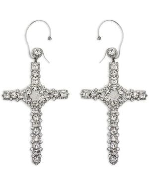 Blumarine Cross Earring - White