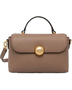 Furla Mini Moonlight Leather Tote Bag - Metallic