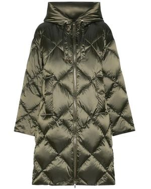 Max Mara Midi Puffer Jacket - Green