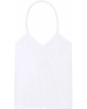 KHAITE Misty Halterneck Cotton Top - White