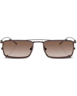 Brunello Cucinelli Clip-On Sunglasses - Brown