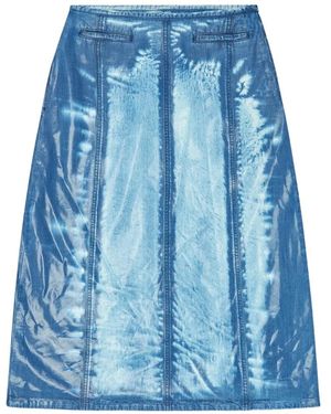 DIESEL Pocket A-Line Skirt - Blue