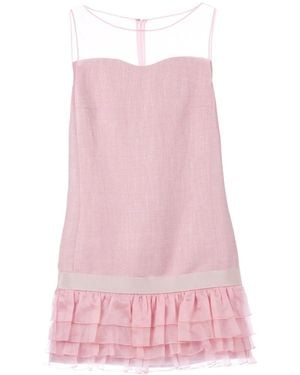 Giambattista Valli Ruffled Sleeveless Dress - Pink