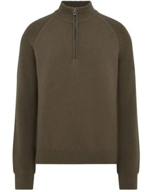 Belstaff Pull Zippé À Manches Raglan - Green