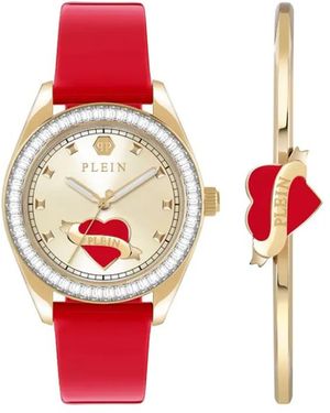 Philipp Plein Stainless Steel T-Shirt Plein Valentine Watches - Red