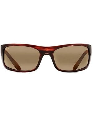 Maui Jim Peahi Rectangle-Frame Sunglasses - Brown