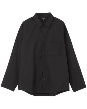 Goldwin Sheer Raglan-Sleeve Shirt - Black