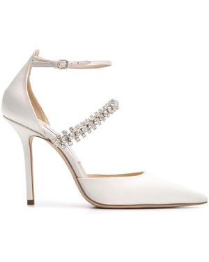 Jimmy Choo Bobbie 100 Court Shoes - White
