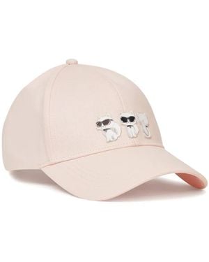 KARL LAGERFELD Ikon Choupette Cap - Pink
