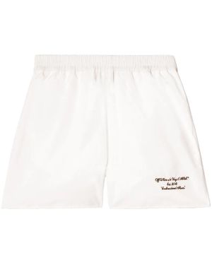 Off-White c/o Virgil Abloh エンブロイダリー ショートパンツ - ホワイト