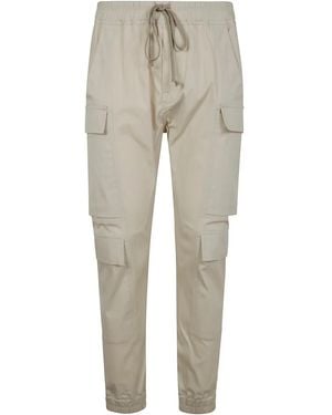 Rick Owens Cotton Cargo Trousers - Natural