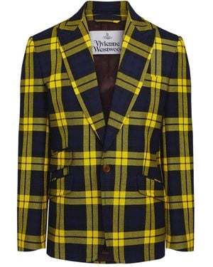 Vivienne Westwood チェック ジャケット - イエロー