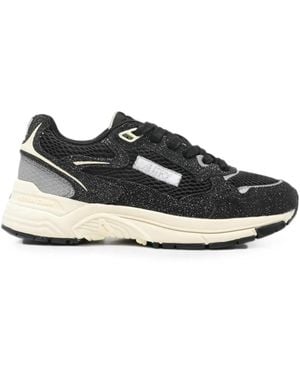 Autry Hyperway Glitter-Effect Trainers - Black