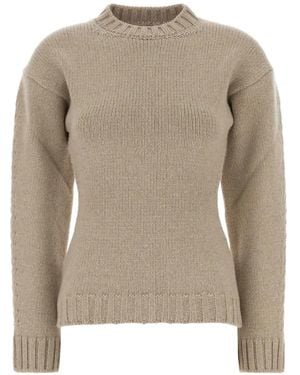 Jil Sander Ribbed-Knit Crew-Neck Sweater - Natural