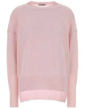 Jil Sander Crew-Neck Long-Sleeve Jumper - Pink