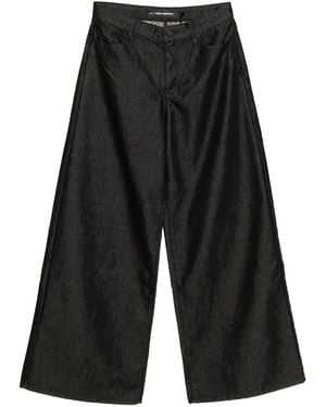 Karl Lagerfeld Wide-Leg Jeans - Black