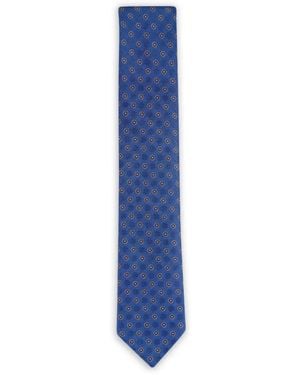 Canali Floral Tie - Blue