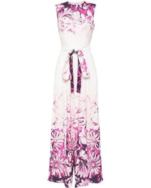 Saiid Kobeisy Mono ancho con estampado floral - Rosa