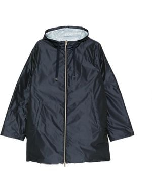 Herno Hooded Zip Jacket - Blue