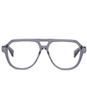 Balmain Gafas Con Montura Estilo Piloto - Gris