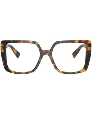 Miu Miu Brille Mit Oversized-Gestell - Braun