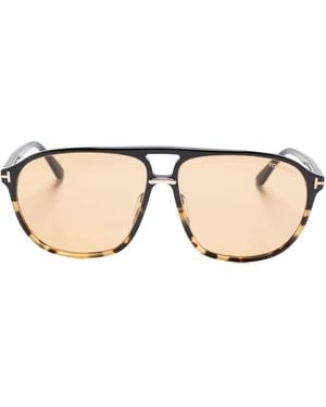 Tom Ford Bruce Tortoiseshell Acetate Sunglasses - Natural