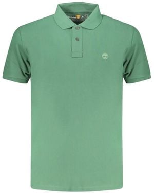 Timberland Logo-Embroidered Cotton Polo Shirt - Green