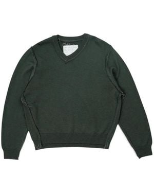 Camiel Fortgens Frankenstein V-Neck Jumper - Green