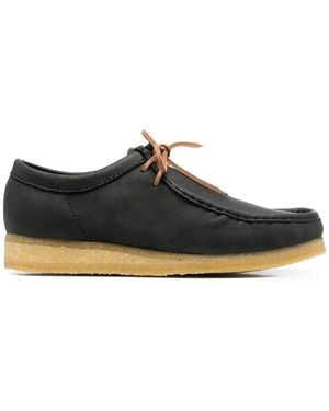 Clarks Flache Schnürschuhe - Schwarz