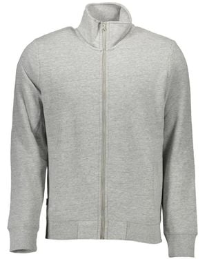 Superdry Cárdigan Con Cuello Alto Y Cremallera - Gris