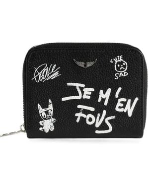 Zadig & Voltaire Mini Zv Arty Tag Wallet - Black