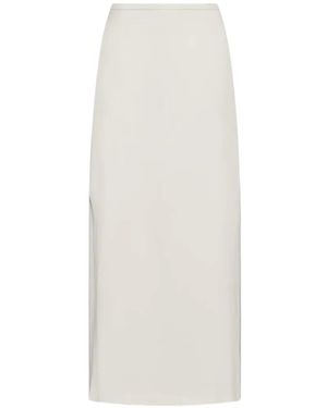 Seventy Slit-Detail Maxi Skirt - White