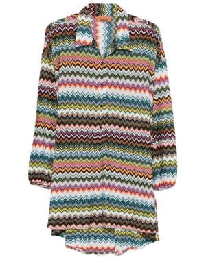 Missoni Zigzag Buttoned Top - White