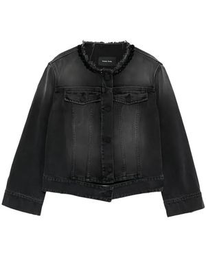 Simone Rocha Chaqueta Con Efecto Envejecido - Negro